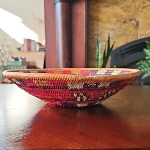Colorful Woven African Buru Basket